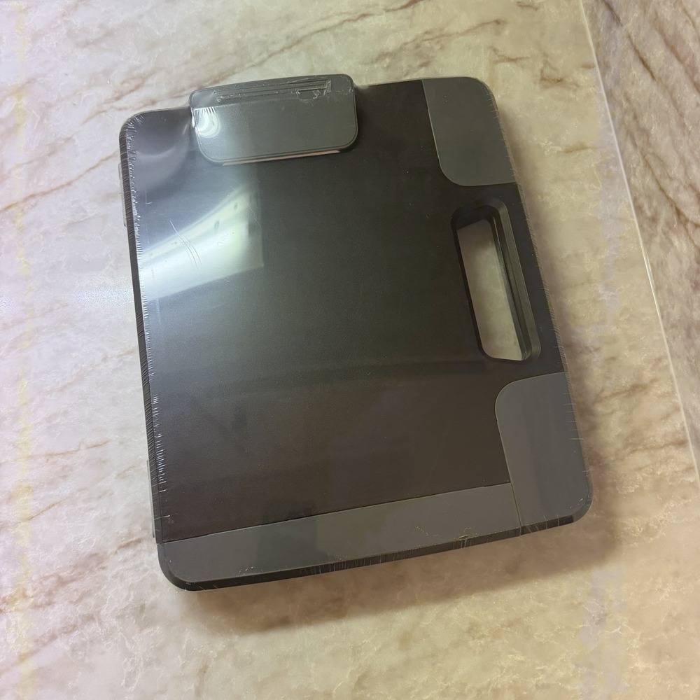 Staples Portable Clipboard, Black And Grey, Safe, Secure Document Storage